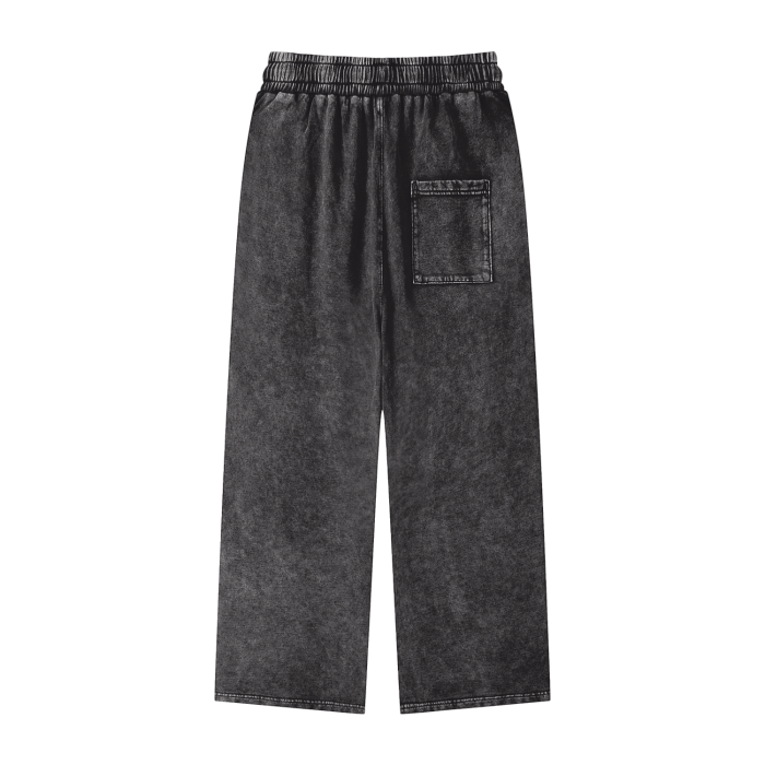 Acid Wash Straight Leg jogging bottom - Smoke'm