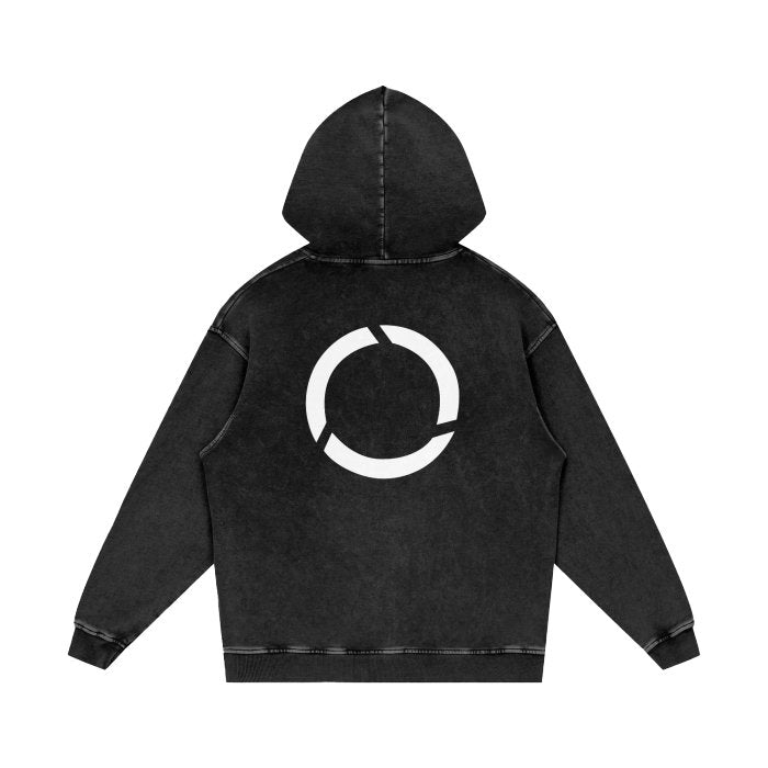 Smoked Oversize Hoodie - Circle Form - Smoke'm