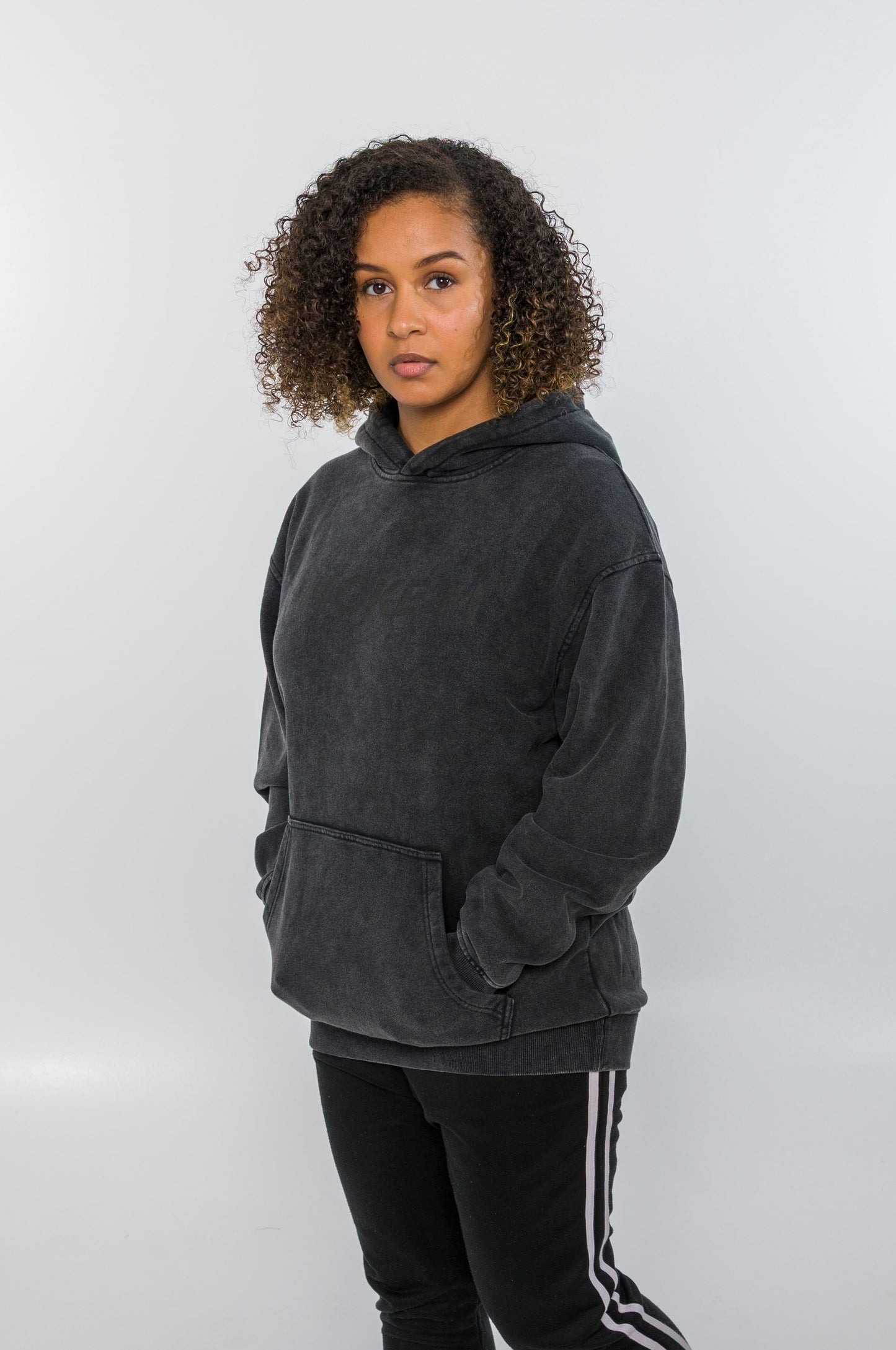 Smoked Oversize Hoodie - Circle Form