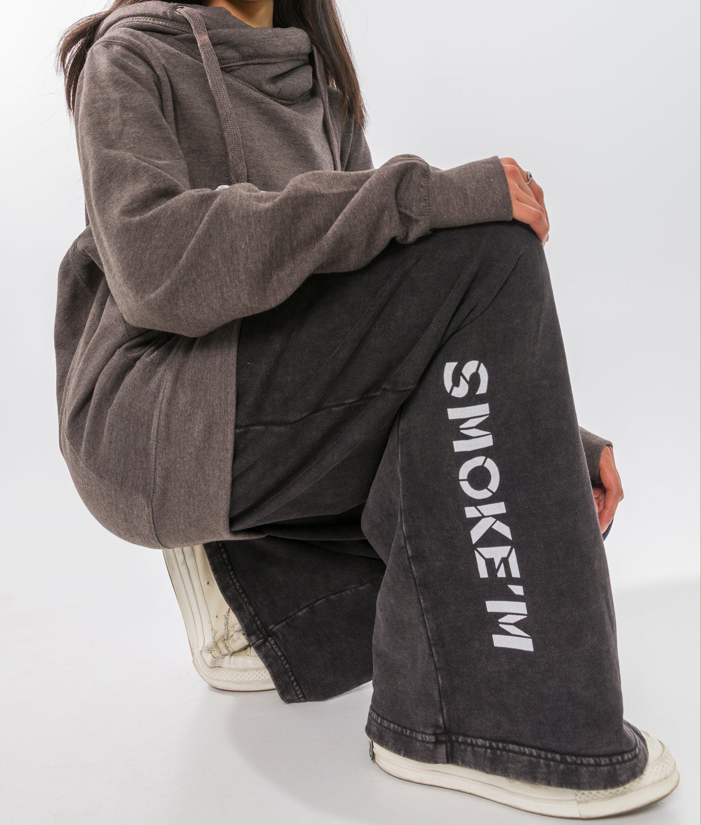 Acid Wash Straight Leg jogging bottom