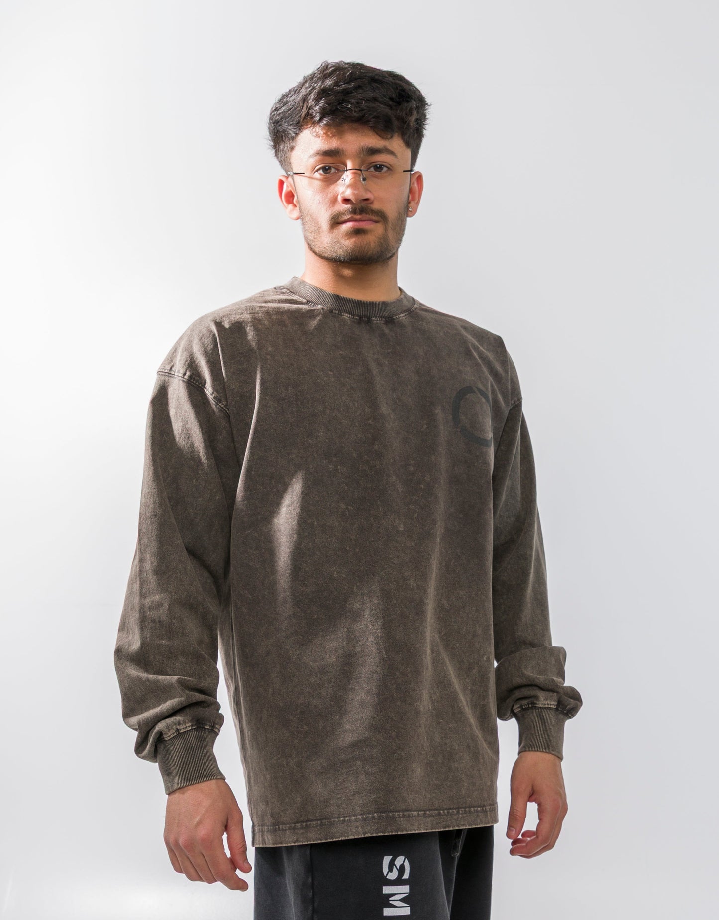 Smoked oversize Long Sleeve T-Shirt