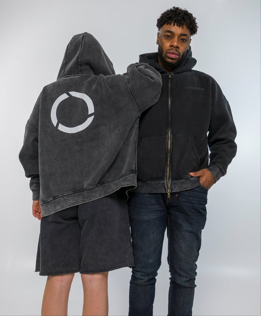 Smoked Double Zip Fleece Hoodie - Smoke'm