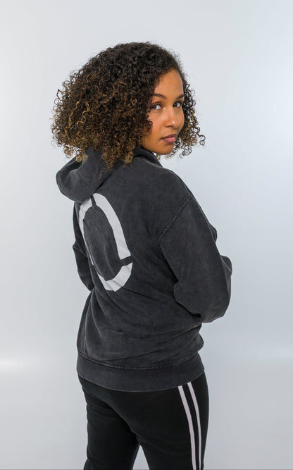 Smoked Oversize Hoodie - Circle Form